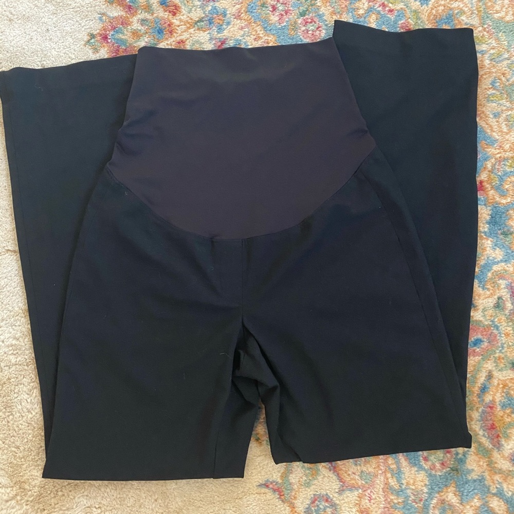 Black maternity slacks pants